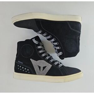 Dainese Street Biker Shoes Womens 5.5 Black Grey Suede Motorcycle Boots